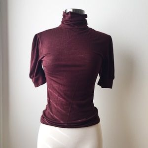 70s Turtleneck Knit Top